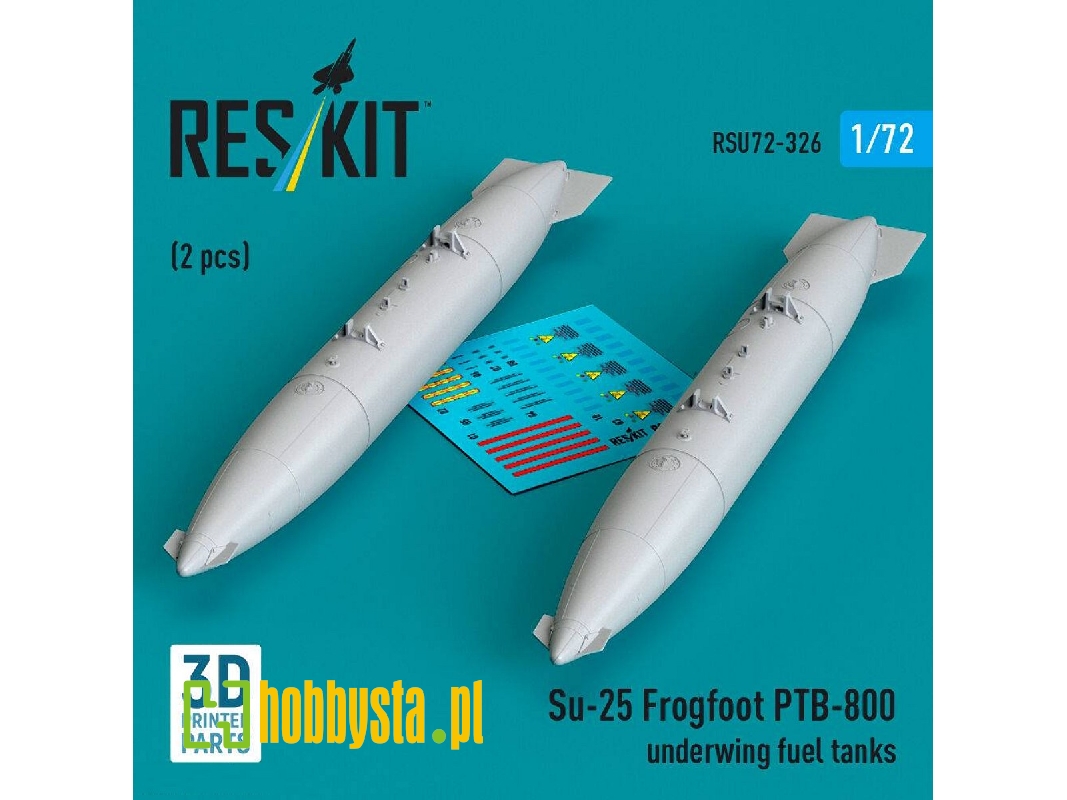 Sukhoi Su-25 Frogfoot - Ptb-800 Underwing Fuel Tanks (2 Pcs / 3d-printed) - zdjęcie 1