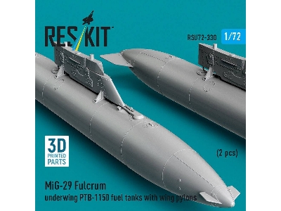 Mig-29 Fulcrum - Underwing Ptb-1150 Fuel Tanks With Wing Pylons (2 Pcs / 3d-printed) - zdjęcie 2