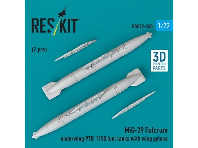 Mig-29 Fulcrum - Underwing Ptb-1150 Fuel Tanks With Wing Pylons (2 Pcs / 3d-printed) - zdjęcie 3
