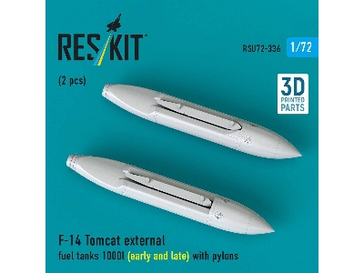 Grumman F-14 Tomcat - External Fuel Tanks 1000l (Early And Late) With Pylons (2 Pcs / 3d-printed) - zdjęcie 2