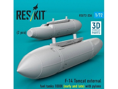 Grumman F-14 Tomcat - External Fuel Tanks 1000l (Early And Late) With Pylons (2 Pcs / 3d-printed) - zdjęcie 3
