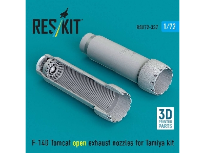 Grumman F-14 D Tomcat - Open Exhaust Nozzles (For Tamiya Kits / 3d-printed) - zdjęcie 1