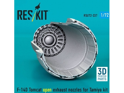 Grumman F-14 D Tomcat - Open Exhaust Nozzles (For Tamiya Kits / 3d-printed) - zdjęcie 3
