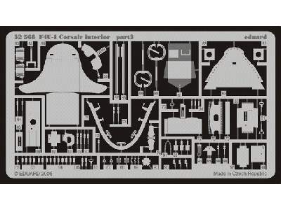  F4U-1 interior 1/32 - Trumpeter - blaszki - zdjęcie 4