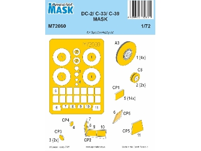 Dc-2/C-33/C-39 Mask (For Special Hobby) - zdjęcie 1