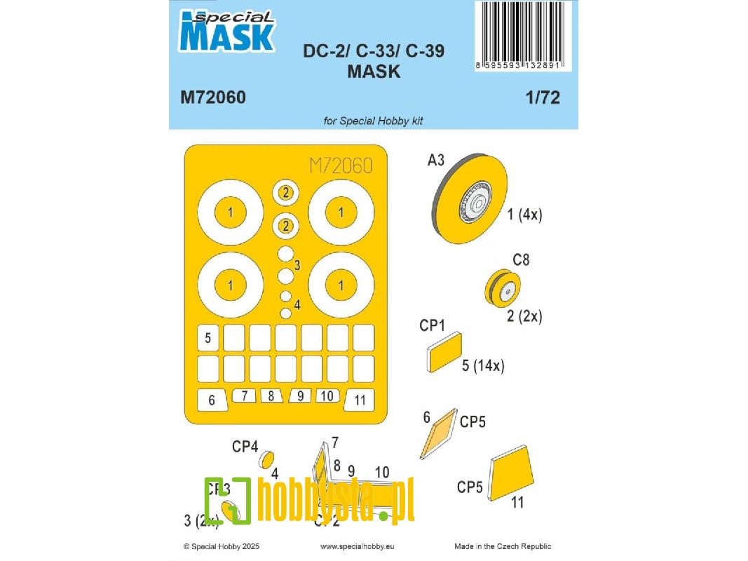 Dc-2/C-33/C-39 Mask (For Special Hobby) - zdjęcie 1