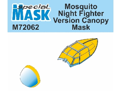 Mosquito Night Fighter Version Canopy Mask - zdjęcie 1
