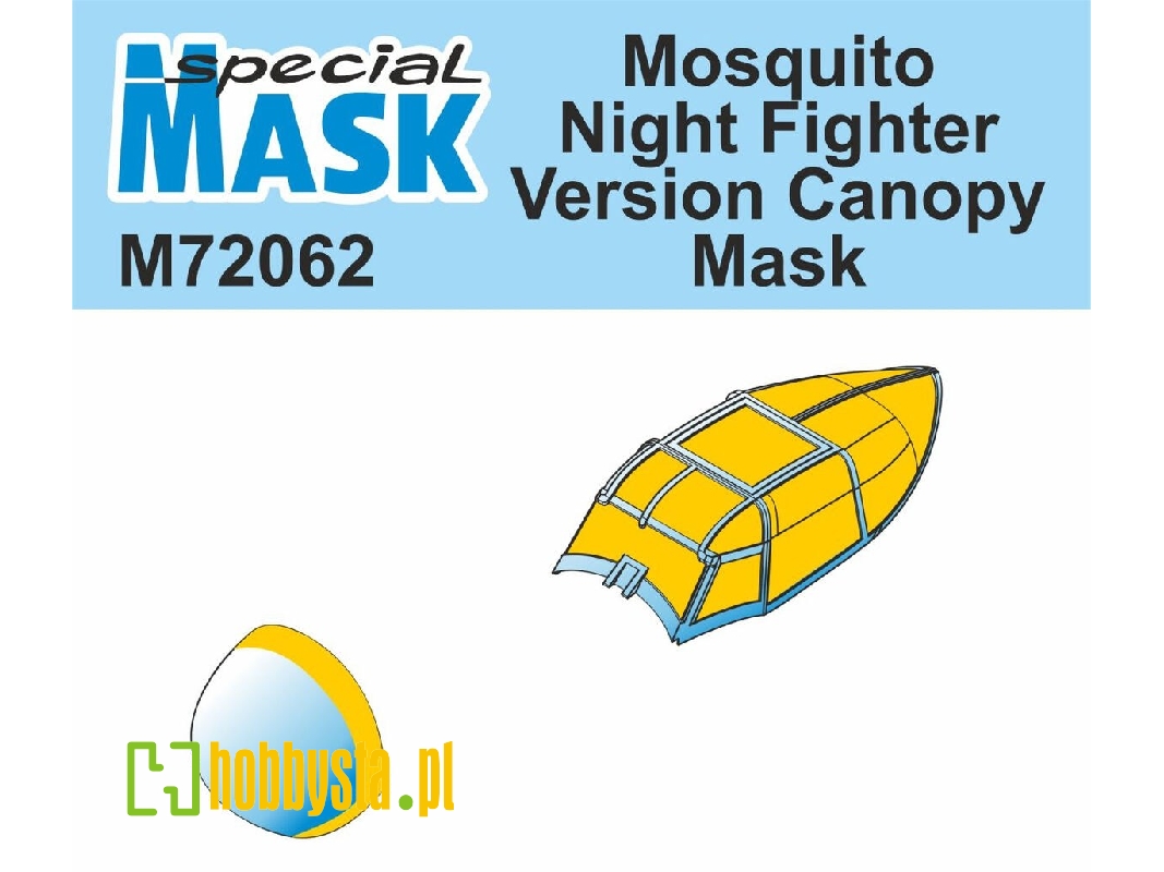 Mosquito Night Fighter Version Canopy Mask - zdjęcie 1