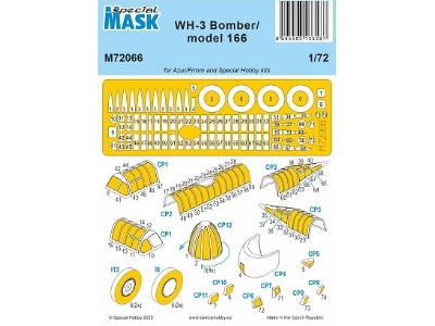 Martin B-10 (Wh-3 / Model 166) - Mask Set (For Azur And Special Hobby Kits) - zdjęcie 1