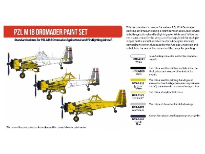 Htk-as122 Pzl M18 Dromader Paint Set - zdjęcie 2