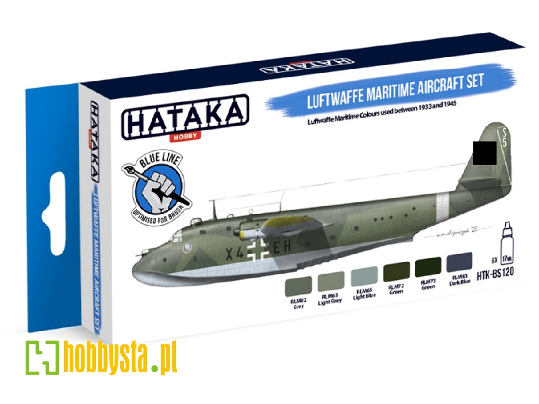 Htk-bs120 Luftwaffe Maritime Aircraft (1933-1945) Paint Set - zdjęcie 1
