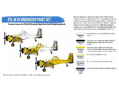 Htk-bs122 Pzl M18 Dromader Paint Set - zdjęcie 2