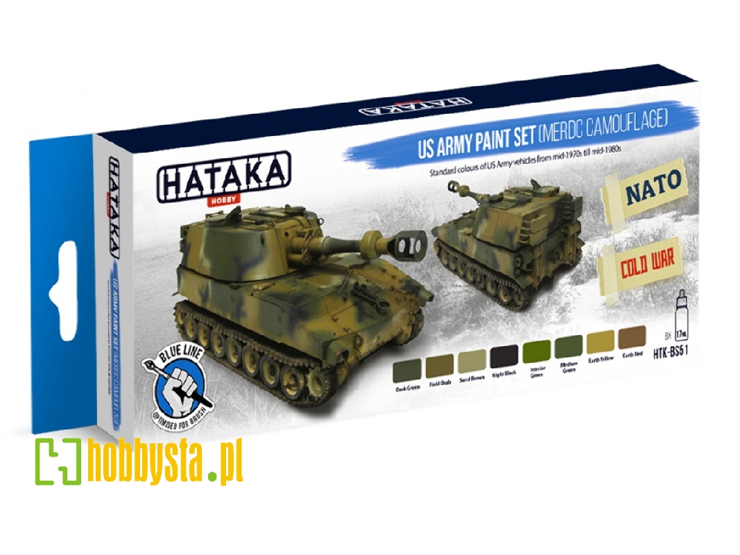 Htk-bs51 Us Army Paint Set (Merdc Camouflage) - zdjęcie 1
