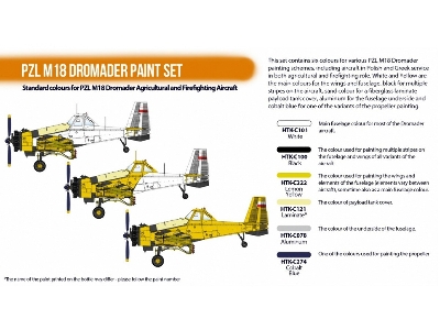 Htk-cs122 Pzl M18 Dromader Paint Set - zdjęcie 2