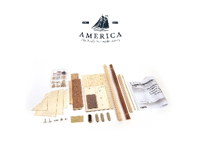 America 1851 Yacht Model Kit - America's Cup - zdjęcie 10