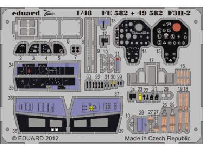  F3H-2 S. A. 1/48 - Hobby Boss - blaszki - zdjęcie 1