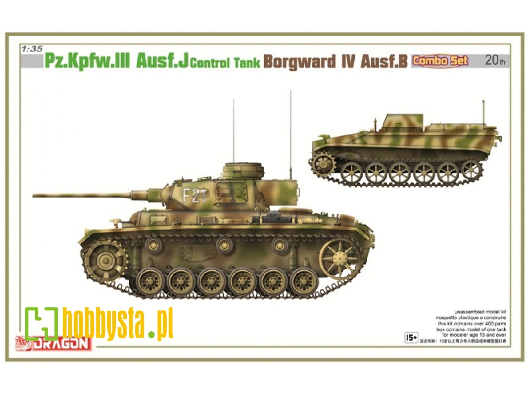 Pz.Kpfw.III Ausf.J Control Tank & Borgward IV Ausf.B - zdjęcie 1
