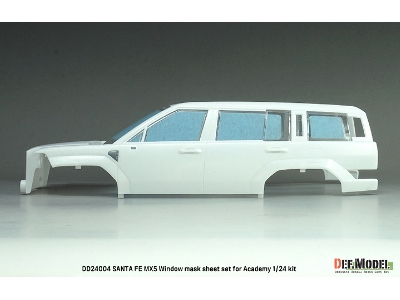 Hyundai Santa Fe Mx5 â€“ Zestaw Metalowych Naklejek Na Okna / Logo (Do ZestawĂłw Academy) - zdjÄ™cie 3