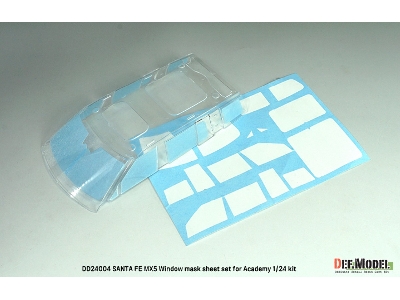 Hyundai Santa Fe Mx5 â€“ Zestaw Metalowych Naklejek Na Okna / Logo (Do ZestawĂłw Academy) - zdjÄ™cie 5