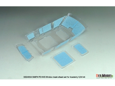 Hyundai Santa Fe Mx5 â€“ Zestaw Metalowych Naklejek Na Okna / Logo (Do ZestawĂłw Academy) - zdjÄ™cie 6