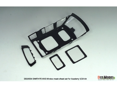 Hyundai Santa Fe Mx5 â€“ Zestaw Metalowych Naklejek Na Okna / Logo (Do ZestawĂłw Academy) - zdjÄ™cie 7