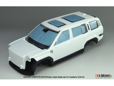 Hyundai Santa Fe Mx5 â€“ Zestaw Metalowych Naklejek Na Okna / Logo (Do ZestawĂłw Academy) - zdjÄ™cie 9