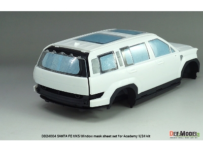 Hyundai Santa Fe Mx5 â€“ Zestaw Metalowych Naklejek Na Okna / Logo (Do ZestawĂłw Academy) - zdjÄ™cie 12