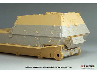 Zestaw Kalkomanii Z PowĹ‚okÄ… Zimmerit Do Niemieckiego Elefanta Z Ii Wojny Ĺ›wiatowej (Do ZestawĂłw Tamiya) - zdjÄ™cie 9