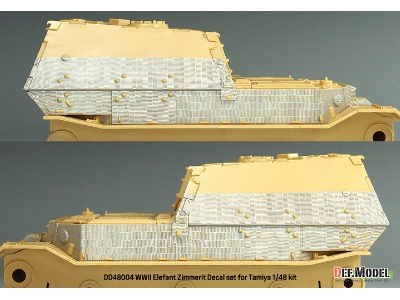 Zestaw Kalkomanii Z PowĹ‚okÄ… Zimmerit Do Niemieckiego Elefanta Z Ii Wojny Ĺ›wiatowej (Do ZestawĂłw Tamiya) - zdjÄ™cie 10
