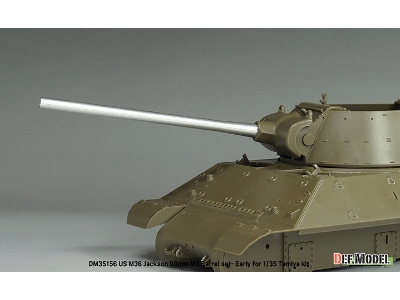 Us M36 Jackson - 90 Mm M3 Metal Barrel Set - Early (For Tamiya Kits) - zdjęcie 3