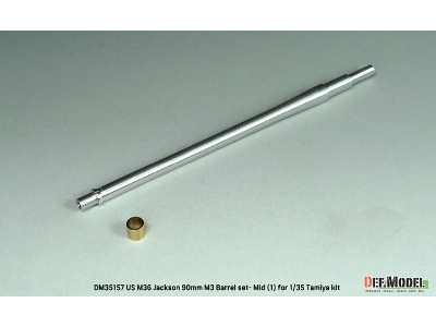 Us M36 Jackson - 90 Mm M3 Metal Barrel Set - Mid.(1) (For Tamiya Kits) - zdjęcie 4