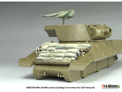Us M10 Wolverine / M36 Jackson - Front Sand Bag Armour Set (For Tamiya Kits) - zdjęcie 7
