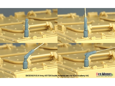 Rok Army As1729 Antenna Double Set (For Academy Kits) - zdjęcie 7