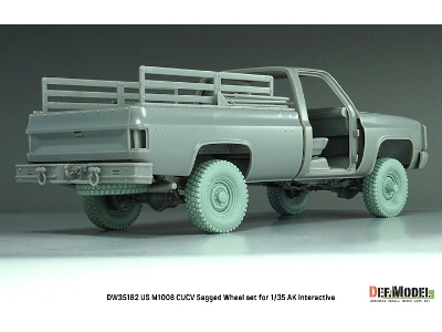 Us M1008 Cucv - Sagged Wheel Set (For Ak Interactive Kits) - zdjęcie 3