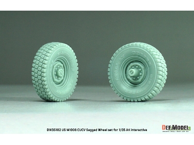 Us M1008 Cucv - Sagged Wheel Set (For Ak Interactive Kits) - zdjęcie 7