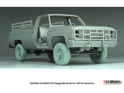 Us M1008 Cucv - Sagged Wheel Set (For Ak Interactive Kits) - zdjęcie 10