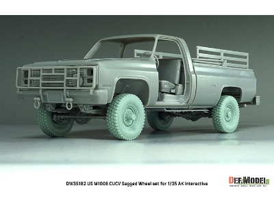 Us M1008 Cucv - Sagged Wheel Set (For Ak Interactive Kits) - zdjęcie 11