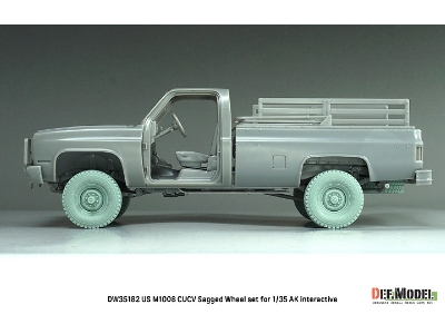Us M1008 Cucv - Sagged Wheel Set (For Ak Interactive Kits) - zdjęcie 13