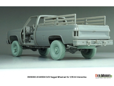 Us M1008 Cucv - Sagged Wheel Set (For Ak Interactive Kits) - zdjęcie 14