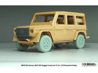 German Wolf Ssa - Sagged Wheel Set 2 (For Neverland Hobby Kits) - zdjęcie 2