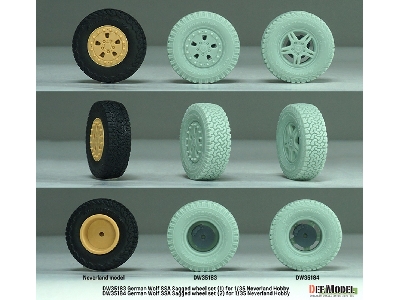 German Wolf Ssa - Sagged Wheel Set 2 (For Neverland Hobby Kits) - zdjęcie 9