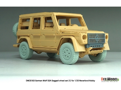 German Wolf Ssa - Sagged Wheel Set 2 (For Neverland Hobby Kits) - zdjęcie 11