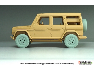 German Wolf Ssa - Sagged Wheel Set 2 (For Neverland Hobby Kits) - zdjęcie 12