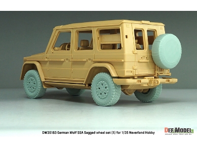 German Wolf Ssa - Sagged Wheel Set 2 (For Neverland Hobby Kits) - zdjęcie 13
