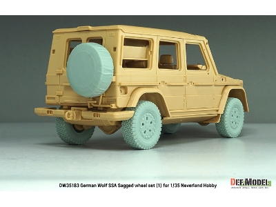 German Wolf Ssa - Sagged Wheel Set 2 (For Neverland Hobby Kits) - zdjęcie 14