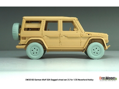 German Wolf Ssa - Sagged Wheel Set 2 (For Neverland Hobby Kits) - zdjęcie 15