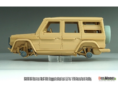 German Wolf Ssa - Sagged Wheel Set 2 (For Neverland Hobby Kits) - zdjęcie 17