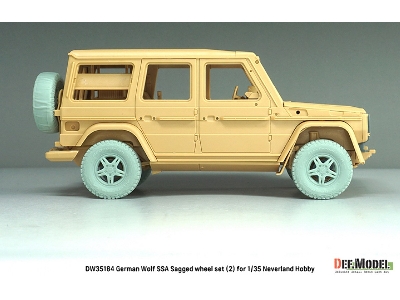 German Wolf Ssa - Sagged Wheel Set No.2 (For Neverland Hobby Kits) - zdjęcie 4