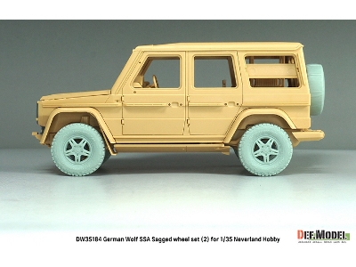 German Wolf Ssa - Sagged Wheel Set No.2 (For Neverland Hobby Kits) - zdjęcie 5