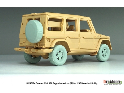 German Wolf Ssa - Sagged Wheel Set No.2 (For Neverland Hobby Kits) - zdjęcie 6